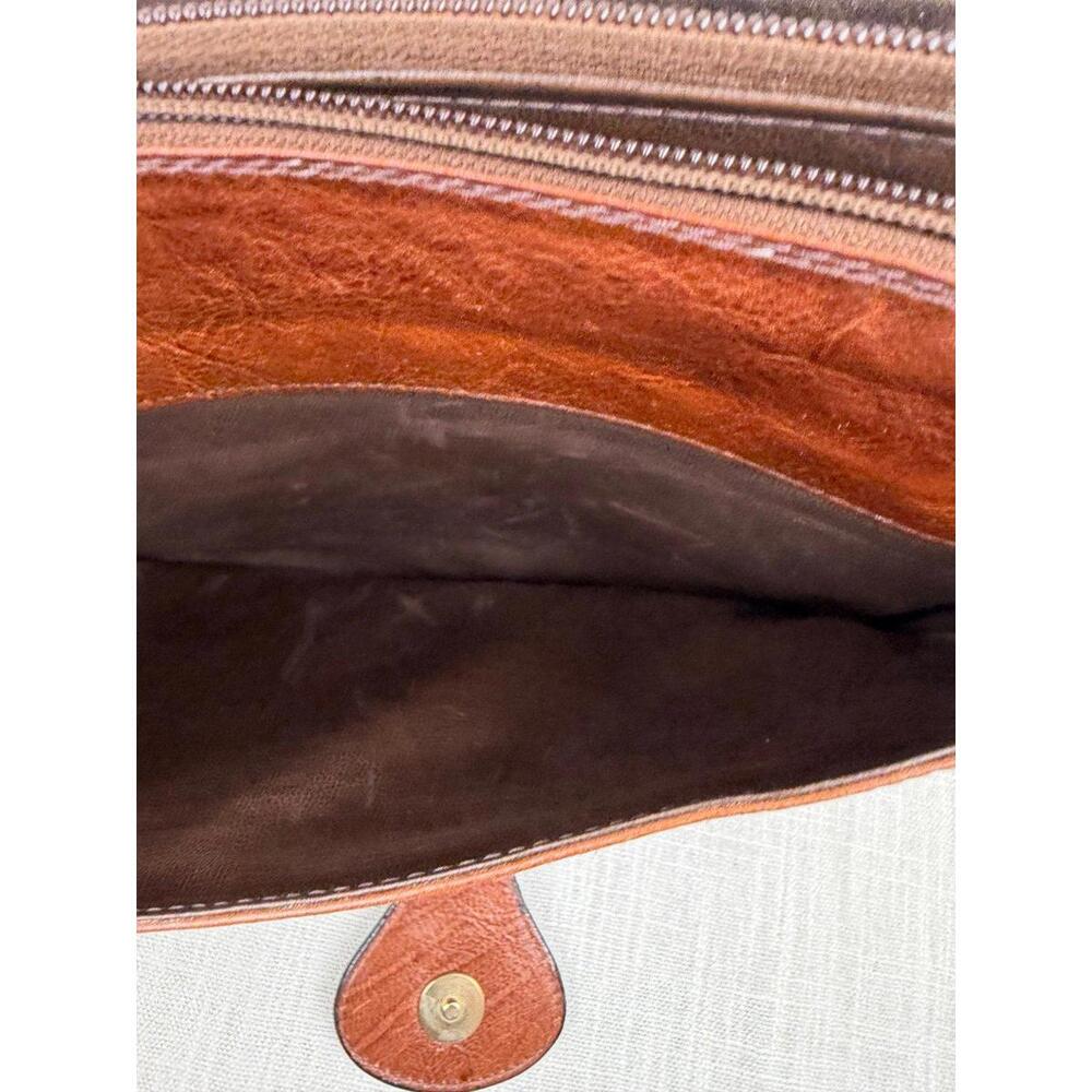 Vintage Brown Leather‎ Womens Shoulder Bag - Picture 6 of 9